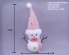 6X19CM Christmas snowman fabric decorative item details Picture